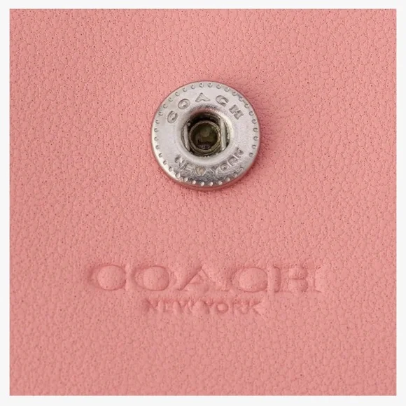 Pink Coach Bi-Fold Wallet, Daisy Print bubblegum color - Picture 8 of 16